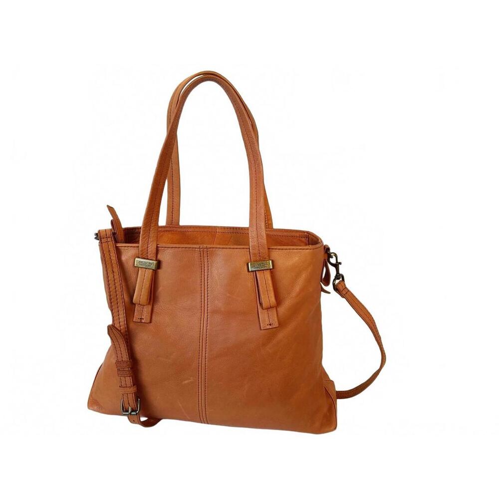Chic Tan Leather Tote by [Brand]